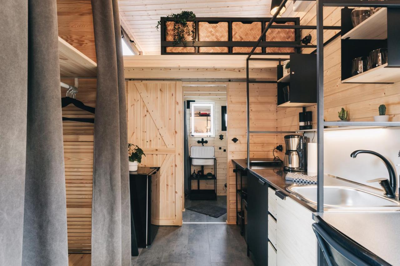 Idyllisches Tiny House Mit Sauna Löbau Exterior foto