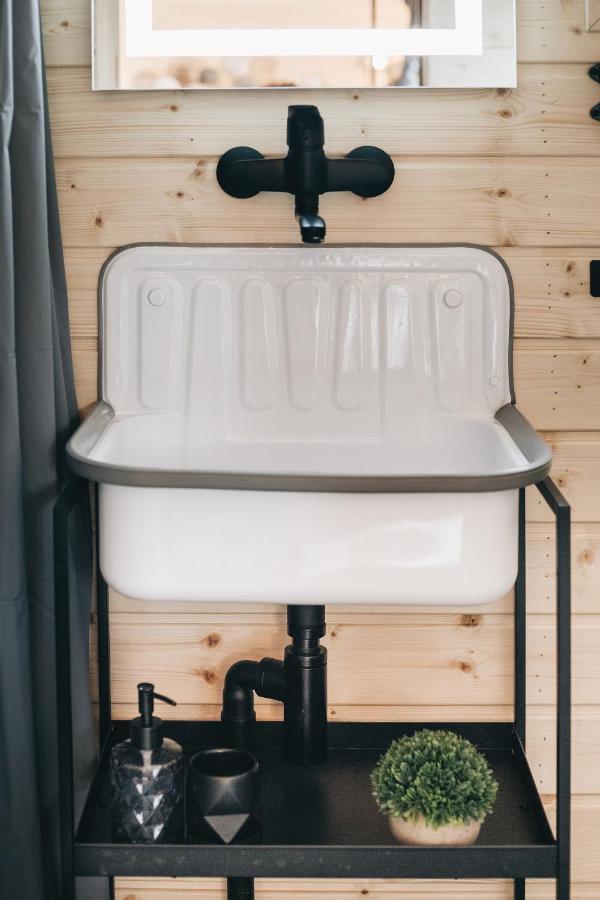 Idyllisches Tiny House Mit Sauna Löbau Exterior foto